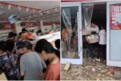 影/洪水一退上演「零元購」　廣東商店遭洗劫還被嗆「報警沒用」