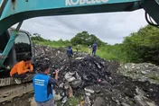 影/中檢查緝非法廢棄物集團　掩埋體積達「7座奧運泳池」