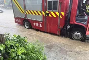 影/基隆強降雨多處淹水　災害應變一級開設嚴陣以待