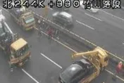 國3竹山段5車連環撞　中秋收假日「紫爆」龜速回堵7公里