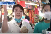 黃珊珊走訪北投市場　遭民眾嗆聲：變色龍下台