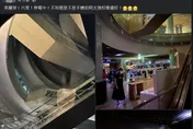 一片漆黑！美麗華商圈大停電　民眾摸黑逛街吃飯
