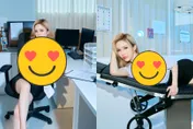 JKF女郎「F級炸彈」引爆視覺震撼！扮「人體模特」誘惑畫家　下秒反遭撲倒