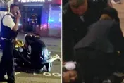 英國女王辭世／國葬日驚爆「詭男行刺2警」！亮刀狠刺慘濺血　24歲男獰笑嘶吼遭壓制