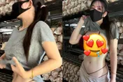 「超兇女菇農」濕身辣翻！她掀衣擦汗網暴動　暈喊：想一起種香菇