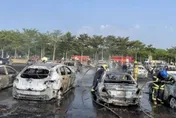 芭比Q了！雲林農機展連環火燒車毀27車　縣府代位求償