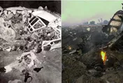 機翼削切座艙秒解體！班機對撞「4000m高空直墜」…淪荒野撲天火光349人斷魂
