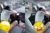 只穿小丁逛超商！保時捷女神邪惡視角再曝光…1條線遮蜜桃超辣