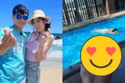 林志穎愛妻曬兒戲水…網揪1細節瘋猜「有第四胎」？陳若儀「3符號」回應了