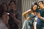 「國光女神」攜男友試婚紗！低胸高衩洩漏深V曲線　邪惡視角全放送…羞喊：會繼續閃大家