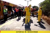 白沙屯媽祖搭乘蒸氣火車巡庄頭　歡慶海線鐵路通車百年