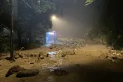 陽明山迎雨彈轟炸…爆第二波土石流！里長勘災也受困