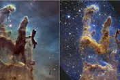 絕美！距地6500光年「創生之柱」　NASA發布韋伯太空望遠鏡新照揭星體誕生之謎