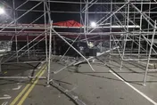 酒駕惹禍！男子暗夜開車直直衝　竟撞破陳其邁造勢舞台