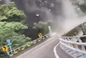 影/坍方畫面曝光！蘇花公路「秒成砂石瀑布」　他目睹大規模崩落嚇壞：糟糕了