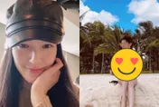 47歲林熙蕾大解放！深V比基尼「火辣秀渾圓半球」　網秒噴鼻血：求左手移開