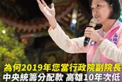 柯志恩反擊綠營「凍結前瞻預算」指控　轟陳其邁當副閣揆高雄補助更少