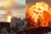 【影】驚悚畫面曝！天然氣管線大爆炸　俄羅斯天空驚現「超完整蕈狀雲」