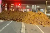 返鄉潮堵疫情　大陸驚現擅自堆土封村現象