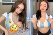 【影】「護理系女神」曬車頭燈！穿球衣跳熱舞　南半球包不住…網嗨喊：戀愛了～