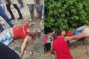 【影】樂極生悲後…差點死掉！他見「愛馬衝線」嗨翻　跳進賽道被攔腰撞：下巴噴血