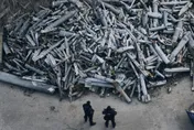 烏克蘭「砲彈墳場」殘骸數量驚人　一張照片看出俄軍砲火之猛烈