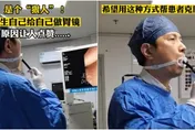 猛吞粗長「探測管」！狠醫自照胃鏡免麻醉　網嚇傻：不敢點開看影片