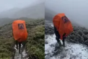 【影】終於盼到了！雪山降入冬初雪「積雪5公分」　絕美畫面美翻網友