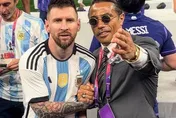世足賽/灑鹽哥亂入惹怒梅西！　闖球場合影還摸金盃…FIFA要開查了