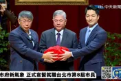 【影】蔣萬安就職北市長/被追問「有沒想跟蔣市長講什麼話」 柯文哲臉臭