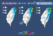 北部跨年注意了！「降溫＋炸雨」樣樣來　2張圖全看懂