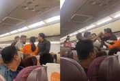 影／微笑航空爆群毆！1乘客「腰痠背痛」拒繫安全帶　全機等他扭打一團
