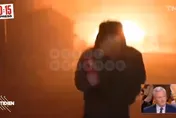 影/法國記者深入烏克蘭連線遇飛彈轟炸　身後突然爆炸驚險場面曝