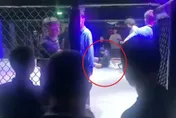 影/高雄格鬥賽把人尻暈畫面曝！拳手「無意識雙膝跪」送加護病房…情況不樂觀