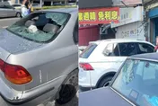 「違規在先，就是可以砸！」臨停無端被砸車　女網友怒告新竹囂張男