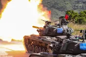 震撼畫面！陸軍裝甲542旅實彈演練「灘岸戰鬥」　CM11勇虎戰車猛開砲