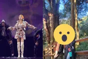 阿里山捕捉野生蔡依林！姐妹合影「42歲驚人素顏」大公開　零偽裝搭小火車超親民