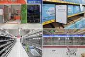 快倒閉？貨架全空、限制購物卡消費　陸家樂福多店出現大缺貨
