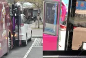 小車佔用大車專用格　驚見遊覽車「緊貼」制裁！他發文勸世