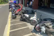 影/北市酒駕男「撞翻9機車」波及找車位騎士！　害她跌傷送醫