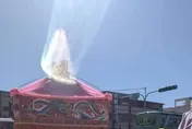 白沙屯媽祖進香/媽祖顯靈！？神秘白光壟罩粉紅超跑　信徒拍下直呼奇蹟
