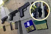 味道太濃了啦！男恍神開車自撞慘趴路邊　阿sir上前關心竟發現槍與毒