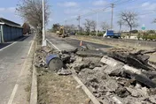 快訊/嚇死人！嘉義164縣道驚傳路面遭炸爛　嚇得雞農急忙往外衝