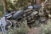 南投郡大林道登山接駁車翻覆山谷！　7人受傷、1人意識不清