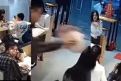 影/廣州男子麵湯照頭淋女食客後逃跑　網民：太可怕