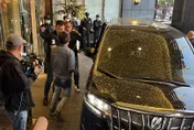直擊/太陽聯盟辦春酒！Alphard 當接駁車⋯黑衣人塞滿花園酒店
