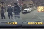 影/「4分鐘被攔3次」！旅遊路過遭村民堵車「討紅包」　稱38婦女節「給點心意」