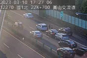 快訊/3車連環撞！國1南下圓山段驚傳車禍　下班塞爆回堵2K中