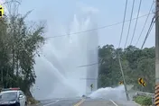 寶二水庫輸水管爆裂「水衝三層樓高」　台水估13日晚間6時全面恢復供水