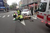 影/又是行人地獄？女駕駛左轉A柱擋視線惹禍　翁過馬路遭撞飛3公尺